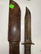 Vintage Military Hats and Machetes