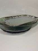 (2) Clear Glass Dishes and Silver Serving Tray