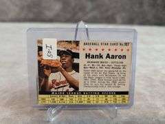 1961 Post Cereal Hand Cut Willie Mays #145 & Hank Aaron #107