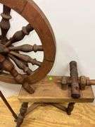 Vintage Wooden Spinning Wheel