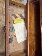 Vintage Wooden Roll Top Bread Box