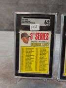 (2) 1967 Topps Baseball Checklists SGC 6 & 5