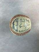 Gaylord Perry Signed 8x10 Photo & (3) Indians Facsimile Signed Baseballs