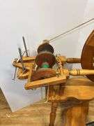 Vintage Wooden Spinning Wheel