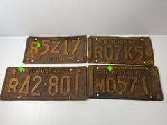 Vintage License Plates