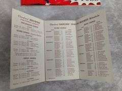 1948 Sept. 3rd Cleveland Browns Program vs L.A. Dons & 1948 Browns & Barons Schedule
