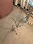 SMALL GLSS TOP END TABLE