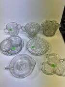 Assortment of Clear Glassware