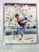 Gaylord Perry Signed 8x10 Photo & (3) Indians Facsimile Signed Baseballs