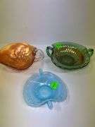 (3) Decorative Glass Dishes