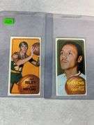 1970 Topps basketball Rookie-Short Print & Short Print Rookie lot of 9: Riley, Wilkens, others