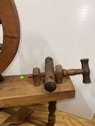 Vintage Wooden Spinning Wheel