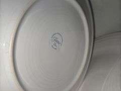 (4) White Fiesta Plates