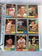 1961 Topps Baseball Cards - 509 of 587 w/ 35 High Numbers - All Cards Appear to be Trimmed
