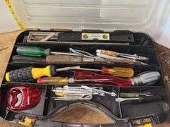 Clear Plastic Carrying Case w/ Contents