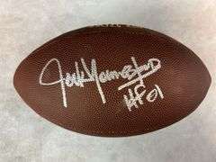 Jack Youngblood full size, signed football, Schwartz cert w/ case