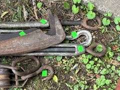 Turnbuckles, Mattock Heads, Sickle Scythe Heads, and Pulleys