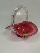 Fenton Hobnail Glass Basket
