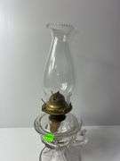 Vintage Clear Glass Oil Lamp