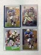 5- Card Randy Moss Rookie Card Lot  & 4- Card 1993 SP Marshall Faulk Rookie Card Lot