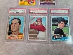 (5) Rocky Colavito PSA Graded Cards from the 60's - PSA 7's & 8's