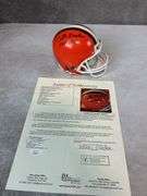 Otto Graham signed Cleveland Browns mini helmet, full JSA letter