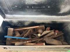 Black Metal Toolbox w/ Contents