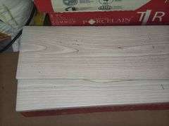 (6) Boxes of True Porcelain Waterproof Tile Flooring and (1) Bag of Porcelain/Tile Mortar