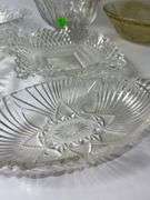 Assortment of Clear Glassware