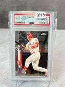 Mike Trout PSA 10 lot of (2) 2020 Topps Chrome and Donruss Optic