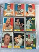 1961 Topps Baseball Cards - 509 of 587 w/ 35 High Numbers - All Cards Appear to be Trimmed