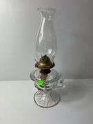 Vintage Clear Glass Oil Lamp