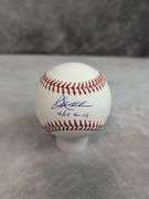 Corey Kluber signed CY Young baseball, MLB with stats (12/17 ALCY) , Fanatics