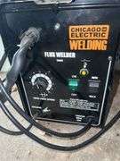 Chicago Electric Flux Welder and Welding Gloves