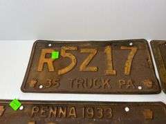 Vintage License Plates