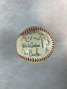 Gaylord Perry Signed 8x10 Photo & (3) Indians Facsimile Signed Baseballs