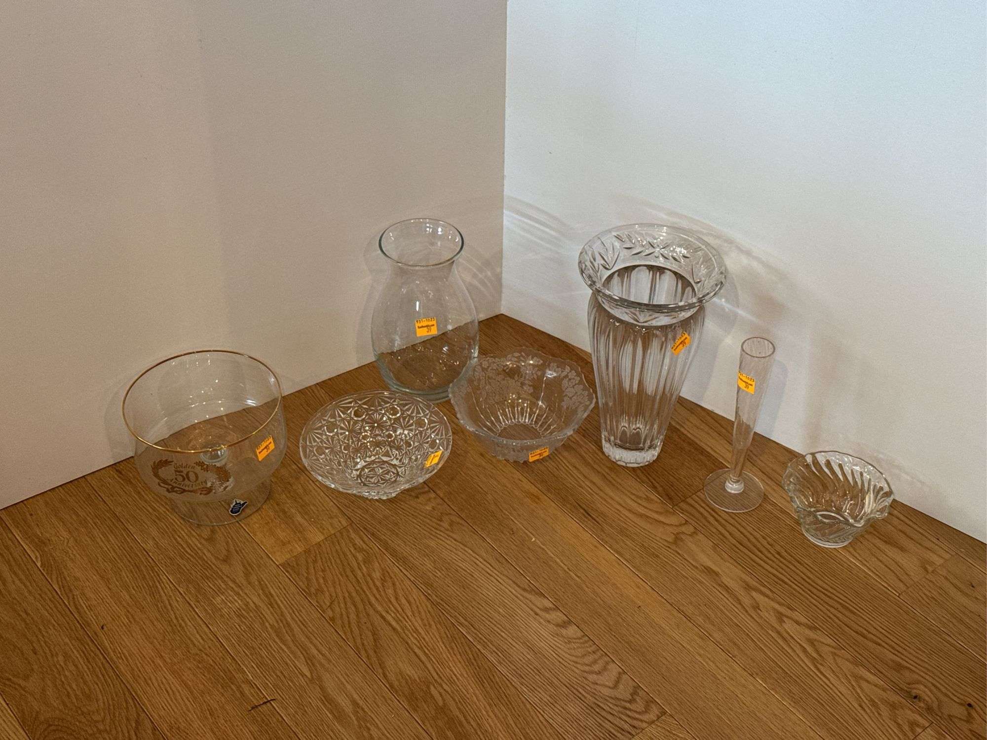 WV 50th Anniversary Dish, Vases & Candy Dishes