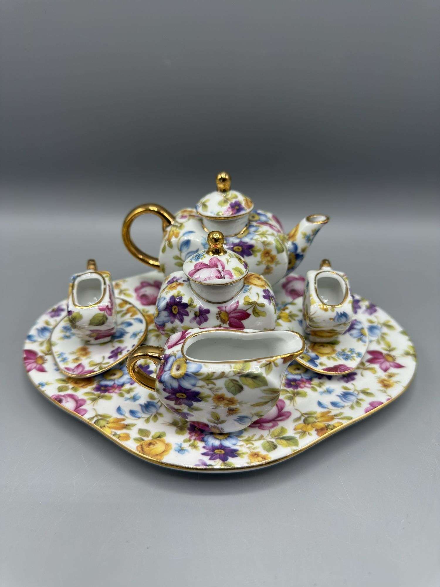 MINIATURE CHINA TEA SETS