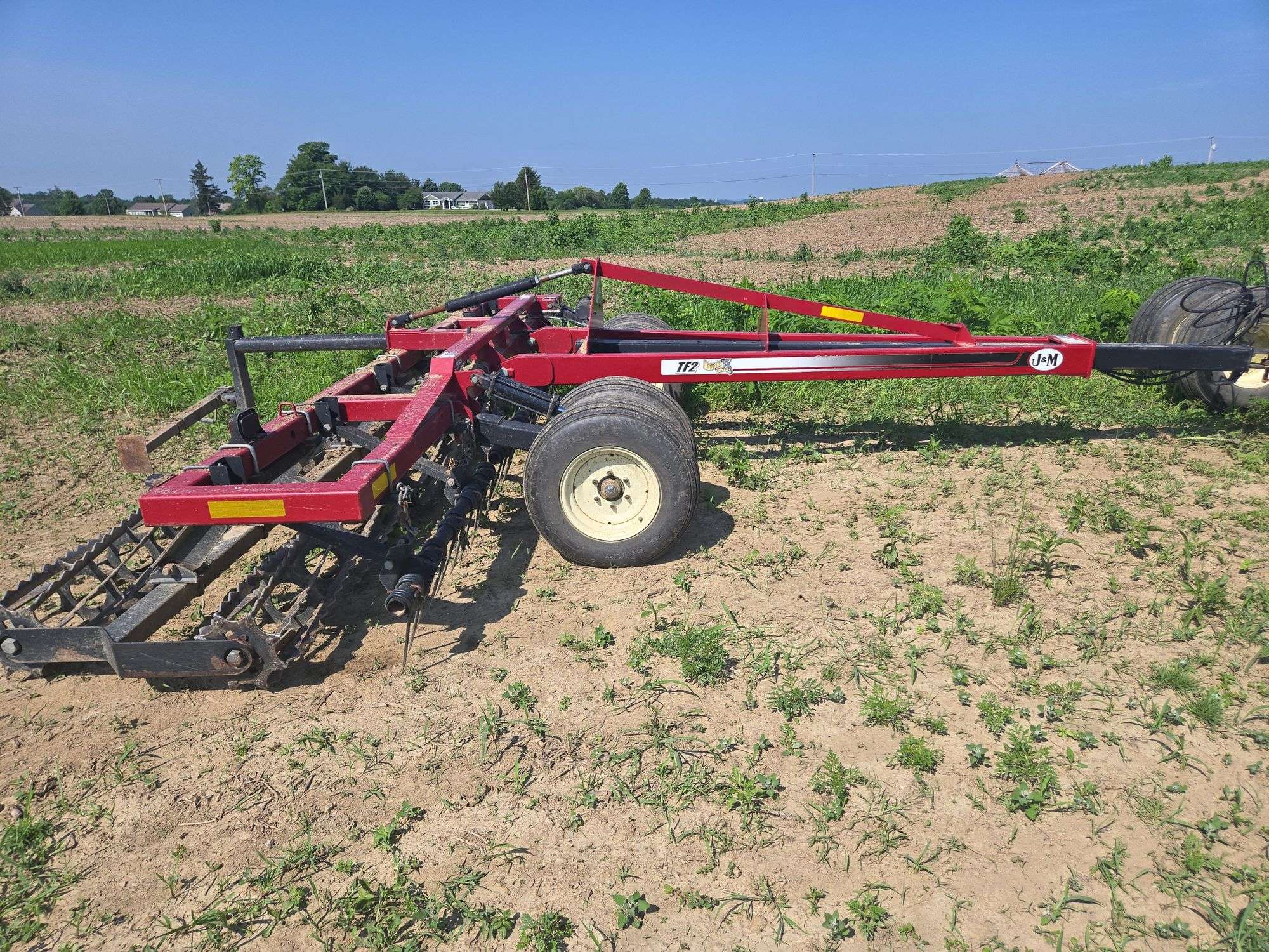 J & M TF212 Double Twist 15' rolling harrow