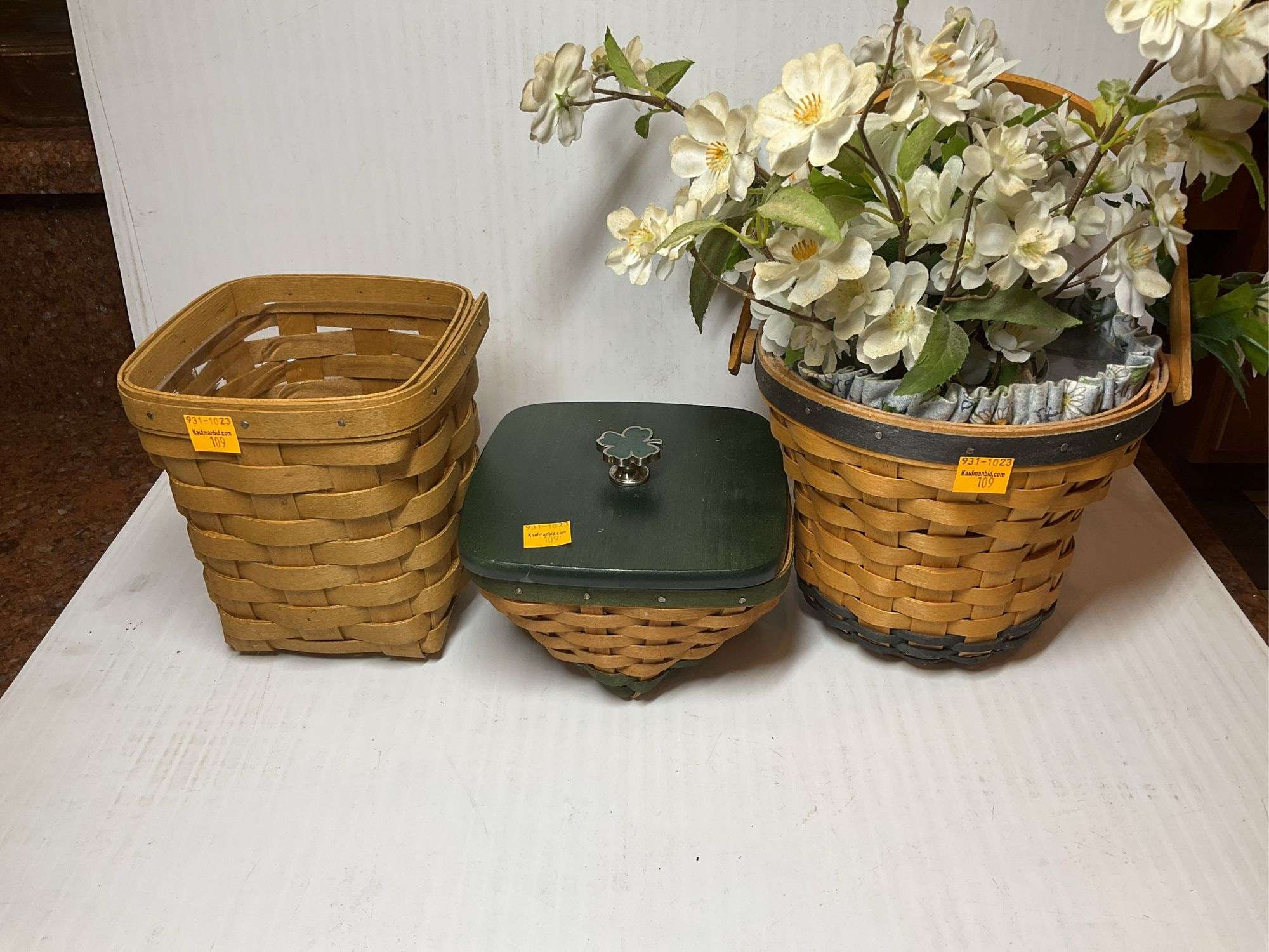 3 Longaberger Baskets