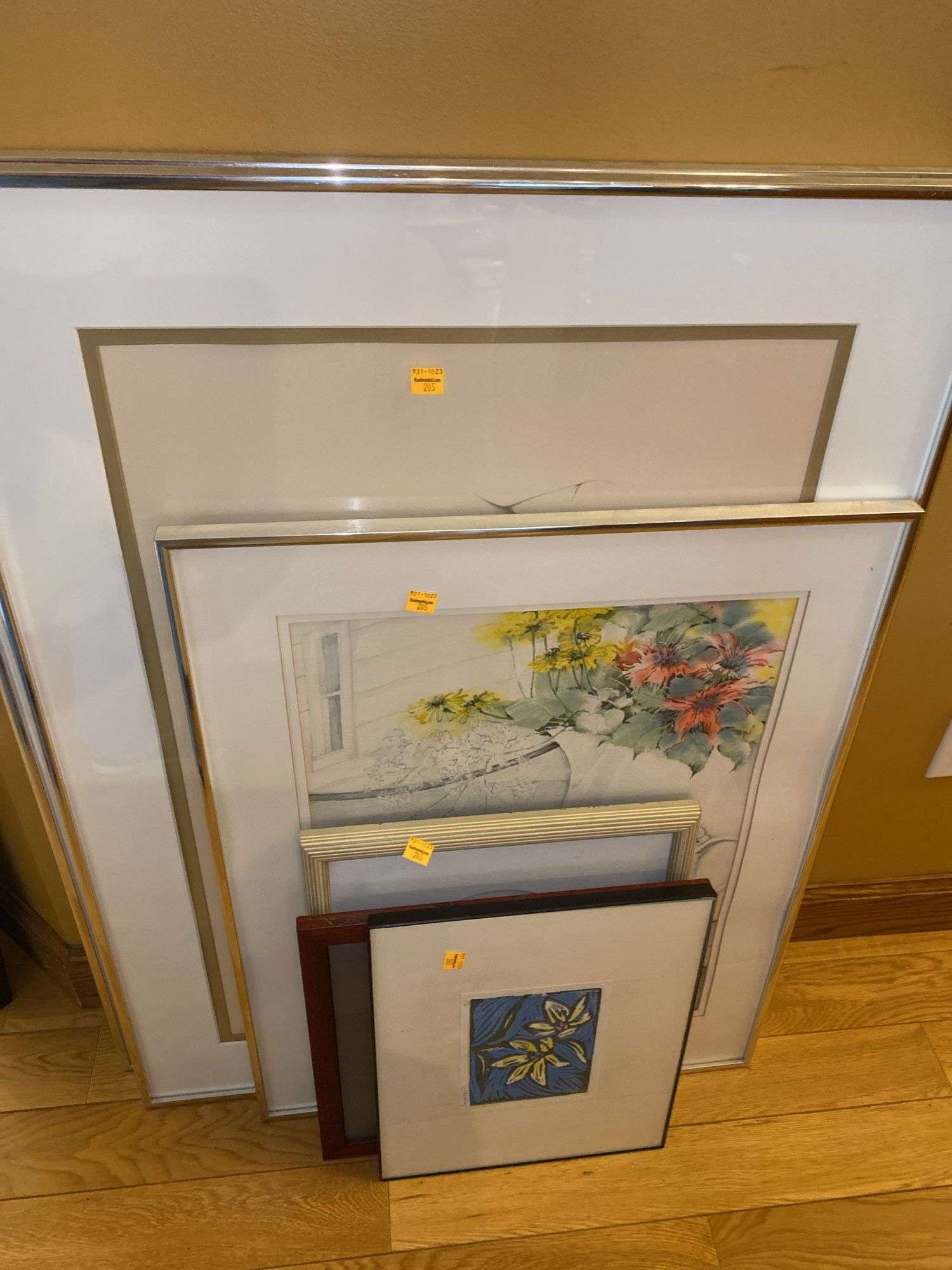 Assortment of Floral Framed Pictures