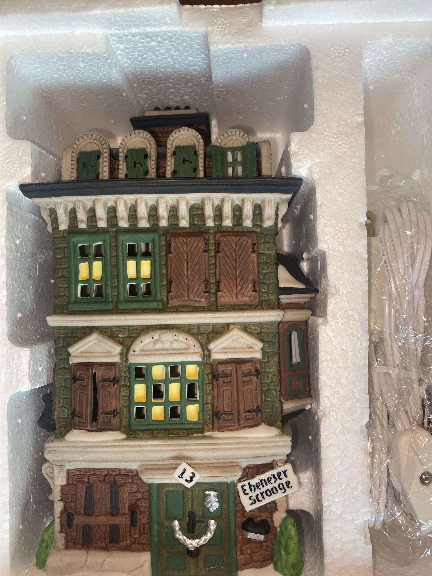 Heritage Village Collection “Village Picket Fence” and “The Flat of Ebinezer Scrooge”