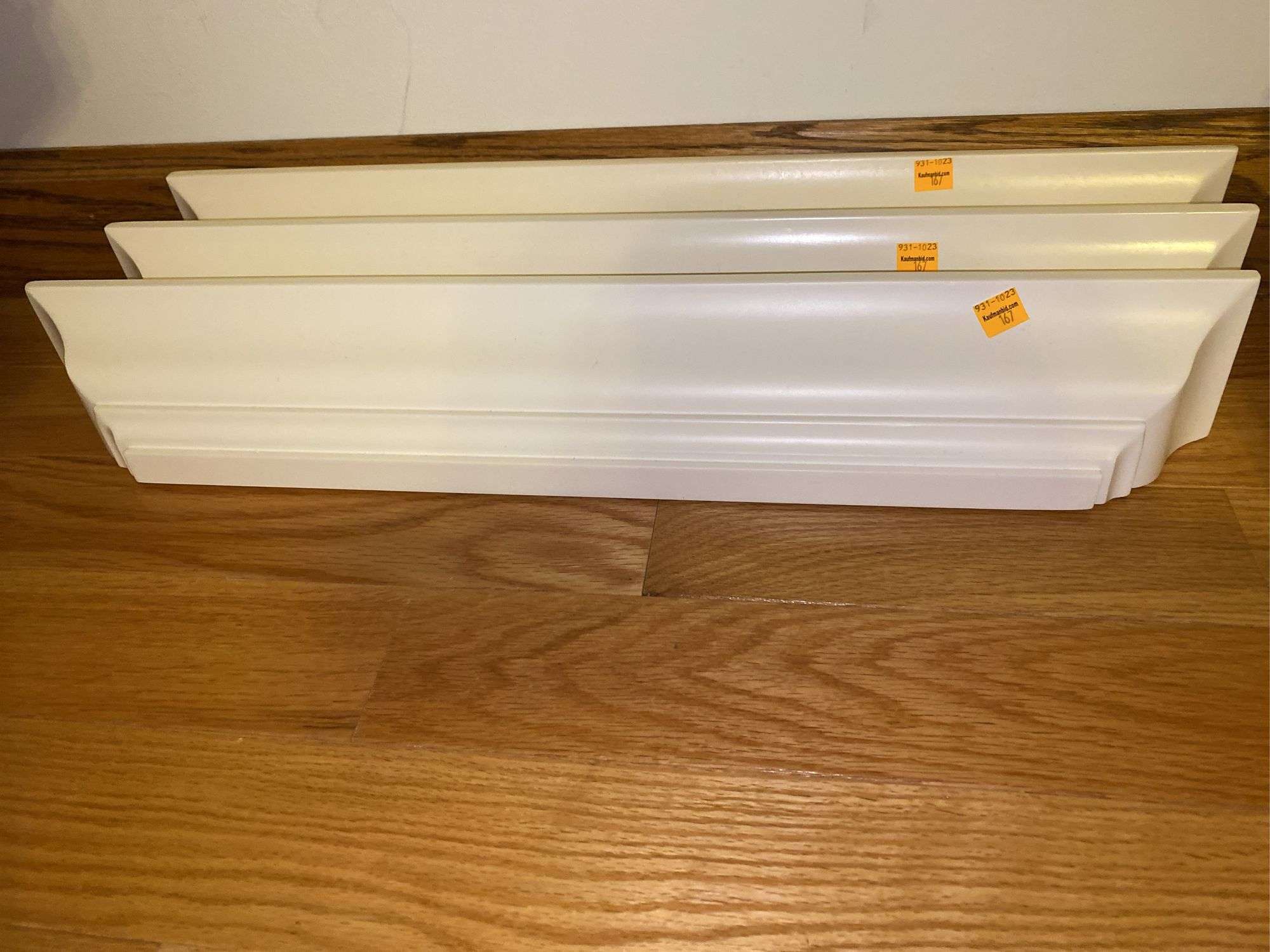 (3) White Floating Shelves