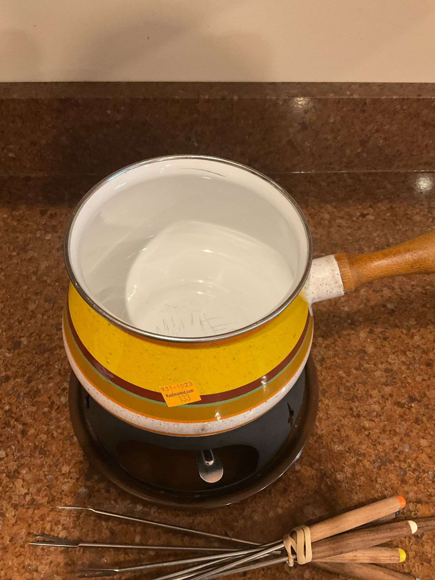 Vintage French Fondu Pot