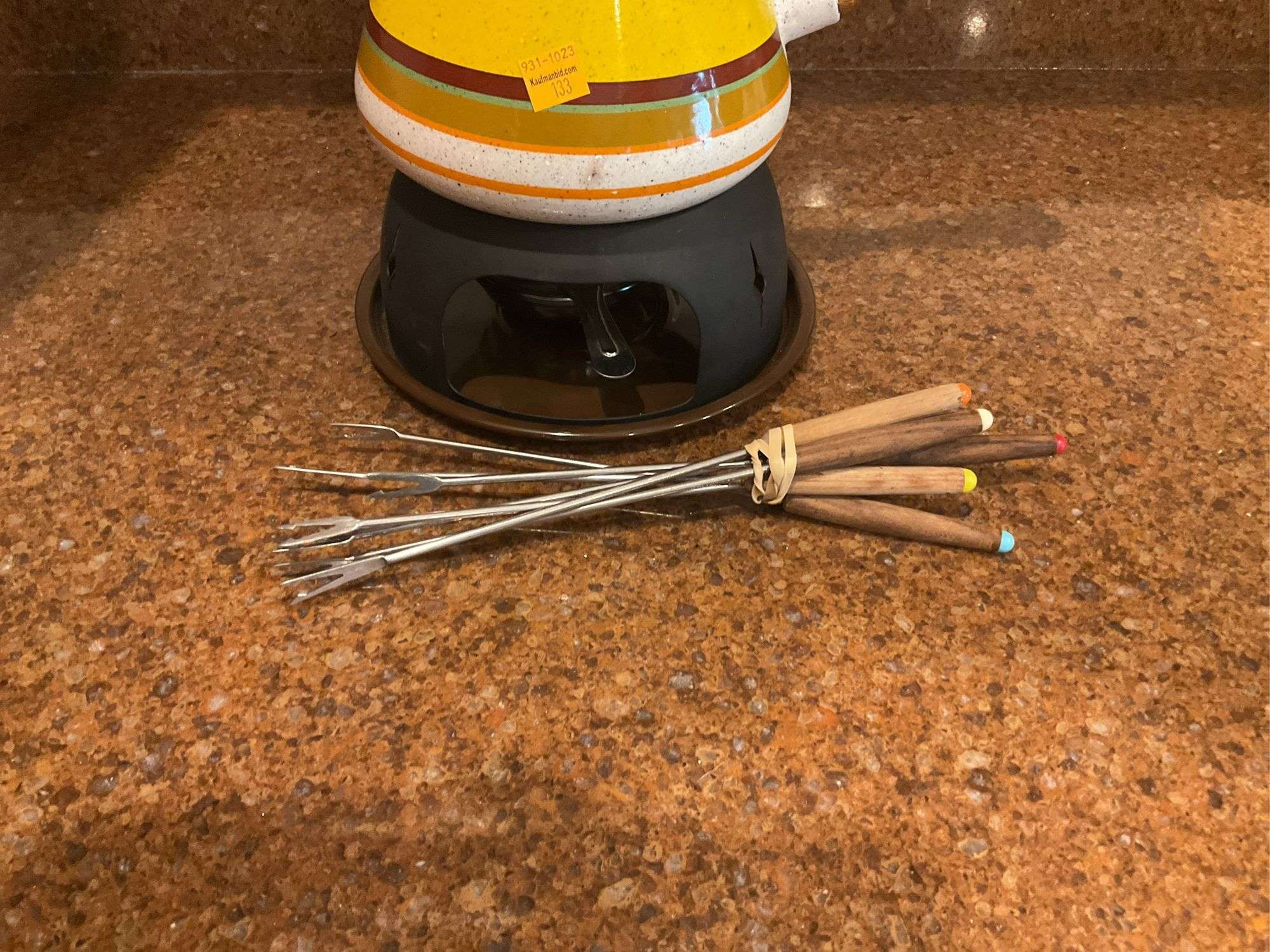 Vintage French Fondu Pot