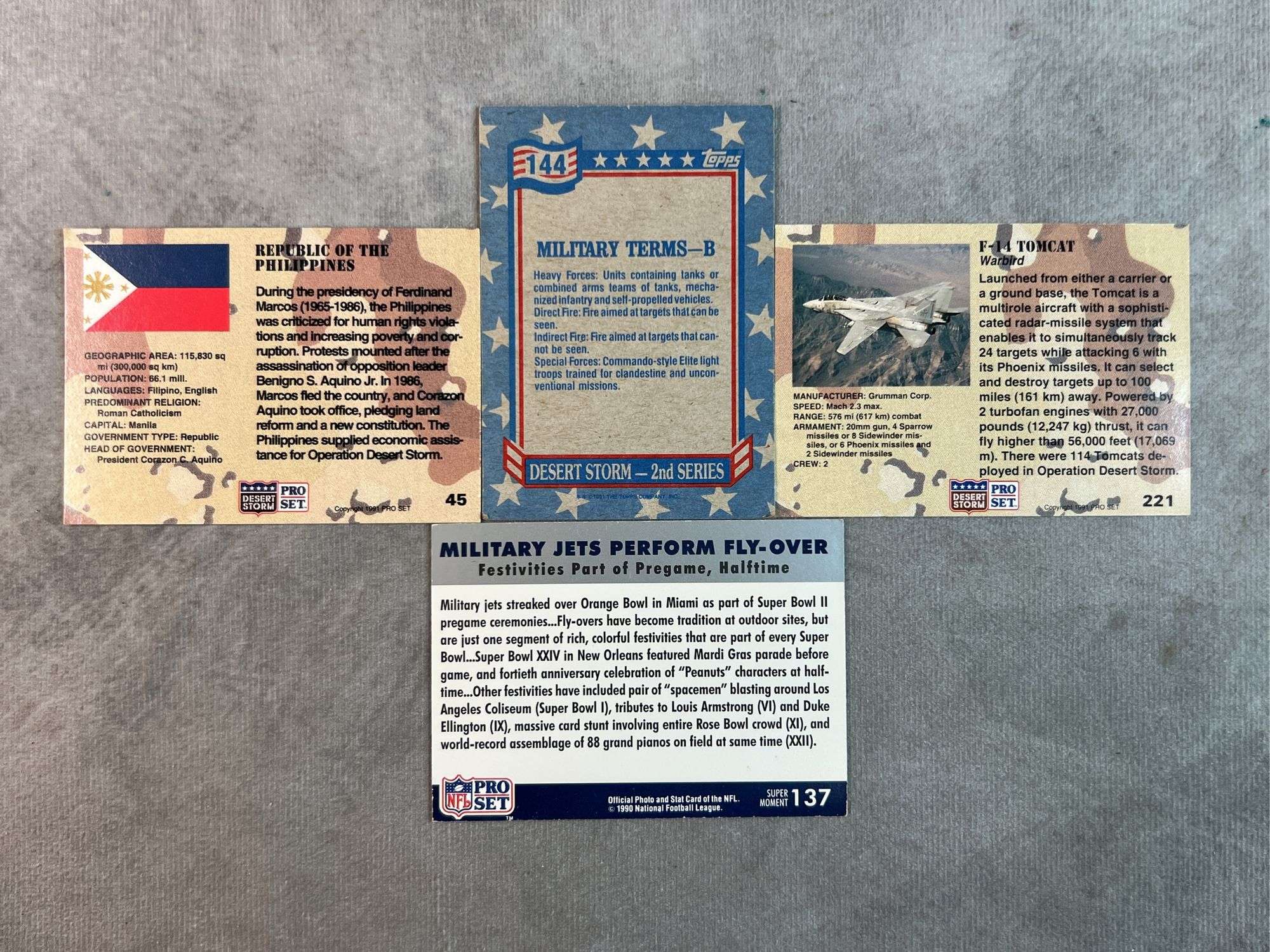 1991 Desert Storm Cards