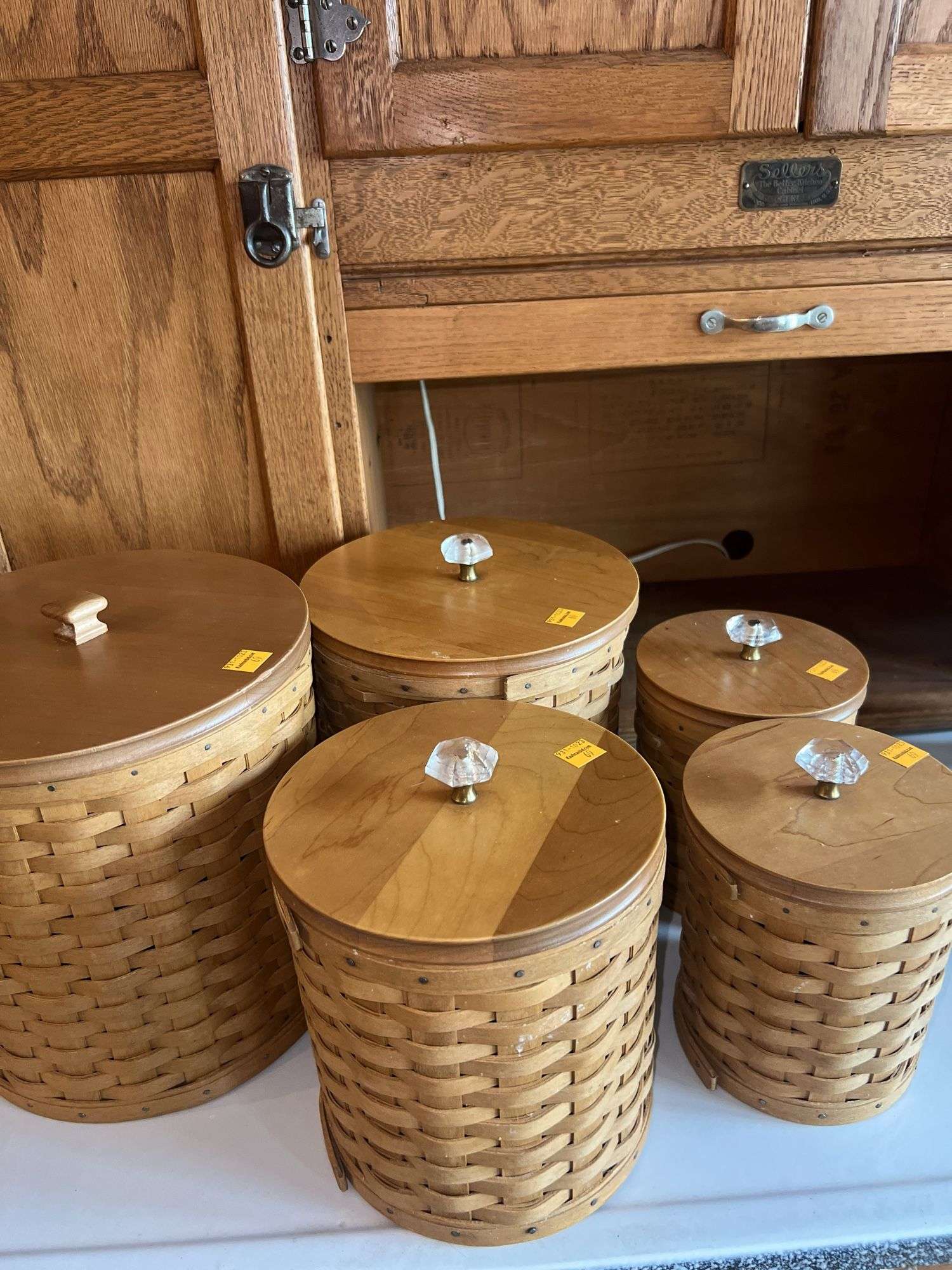 5 Piece Longaberger Canister Set