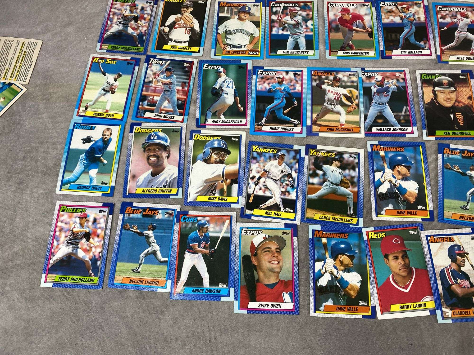 1990 Topps Baseball Cards