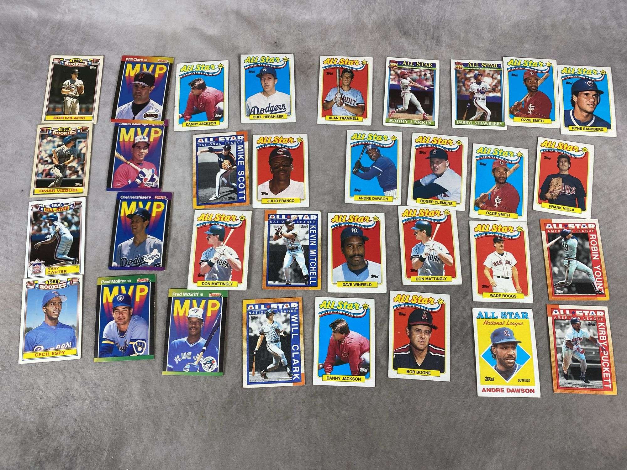1989 & 1990 Rookie, MVP, & All Star Cards