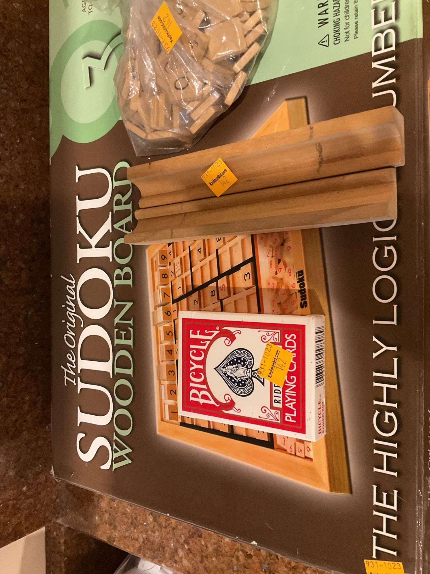 Sudoku Board Game, Playing Cards